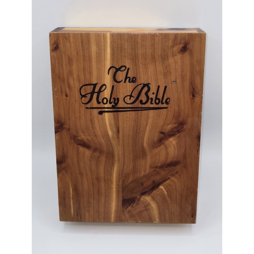 Memorial Edition Holy Bible‎ Union Made Wooden Box UAW Local 274